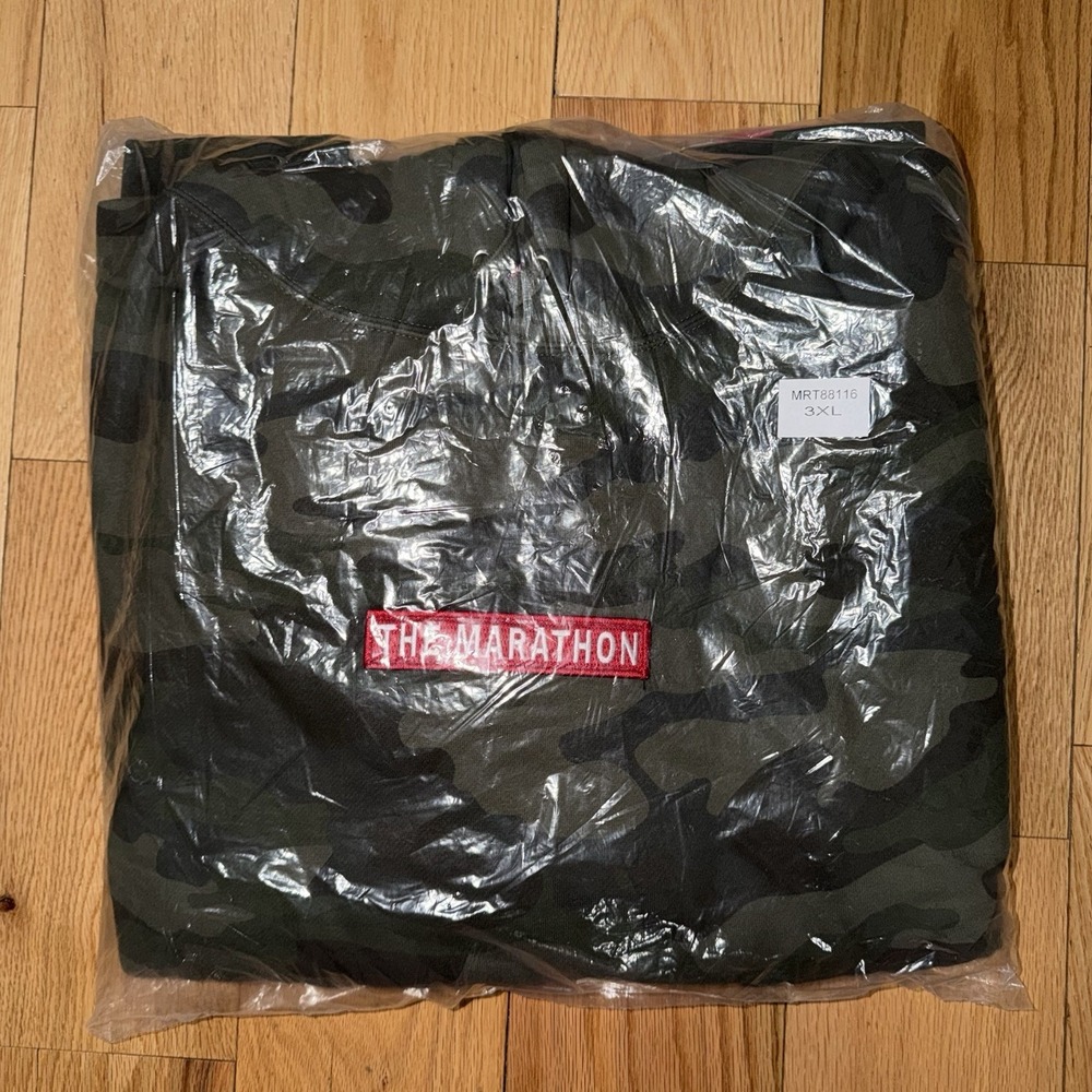 The Marathon Clothing Mens Army Camo Hoodie NWT Size 3XL Nipsey Hussle - Picture 2 of 4